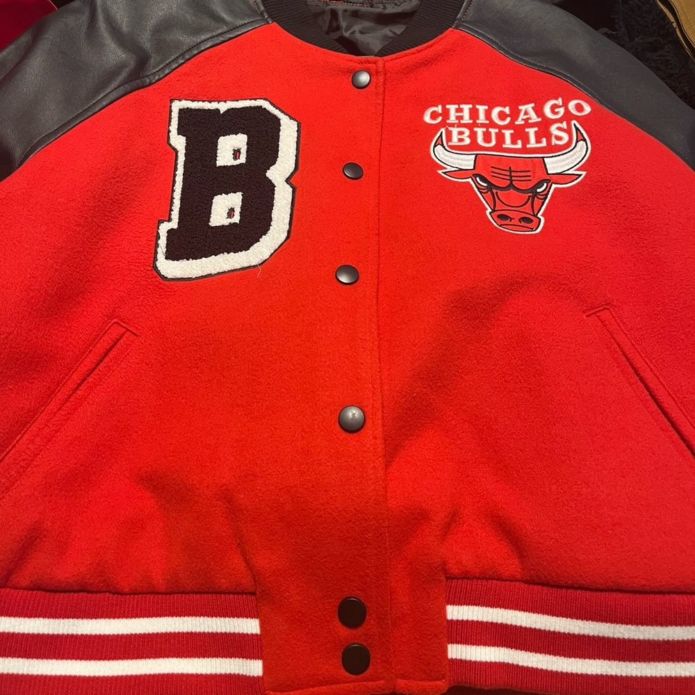 Chicago Bulls Red Varsity Jacket